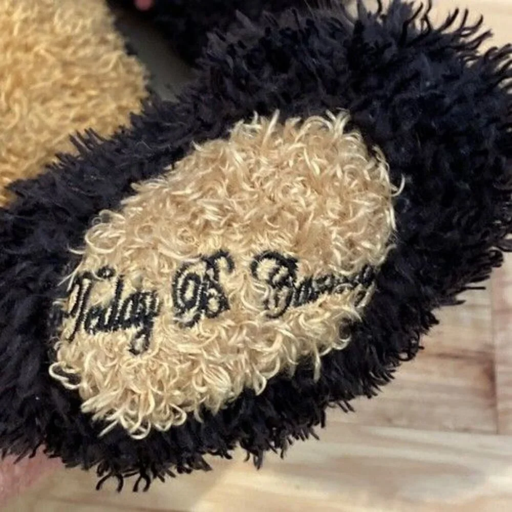 Office Depot’s Teddy B. Caring Soft Fuzzy Stuffed Bear By Gund Black/Brown 15”
